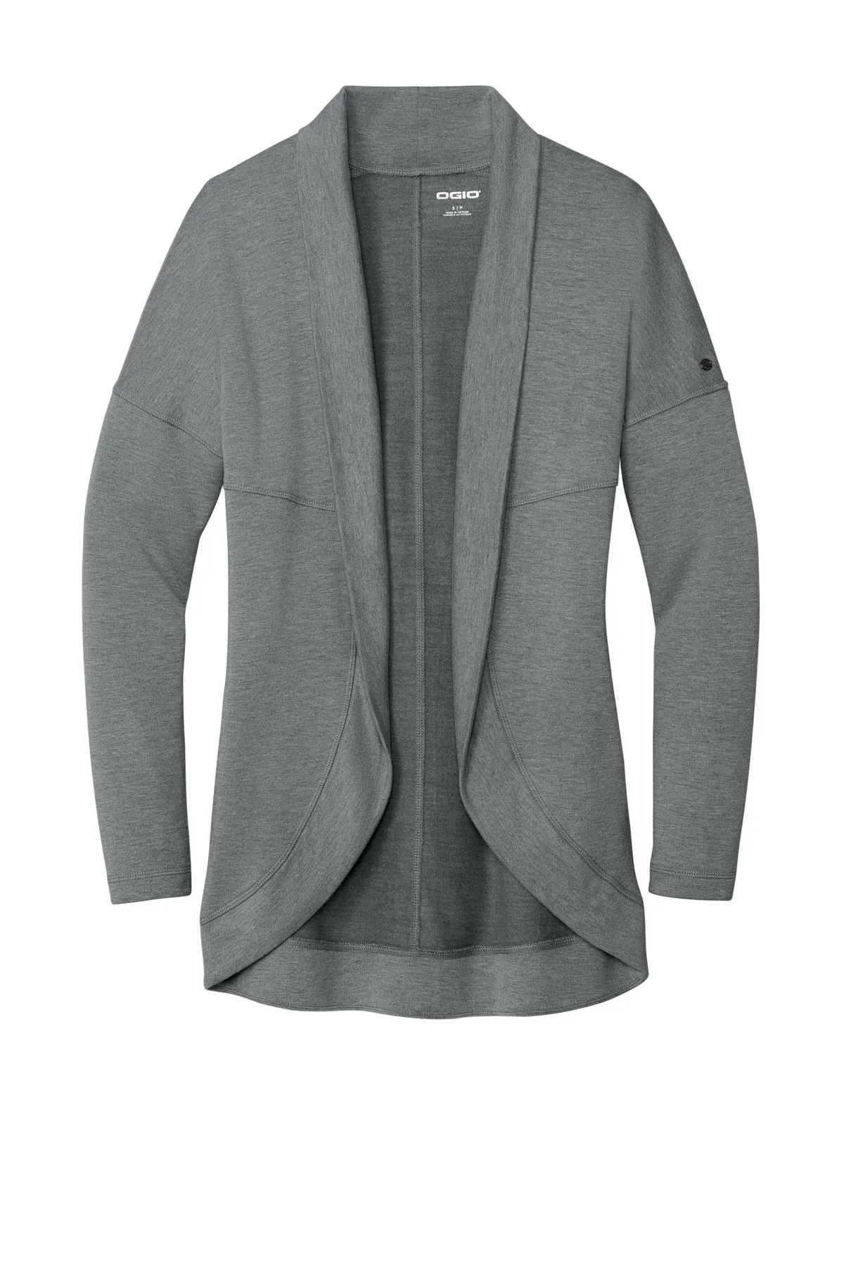 OGIO Women's Luuma Cocoon Fleece. LOG811 Petrol Grey Heather