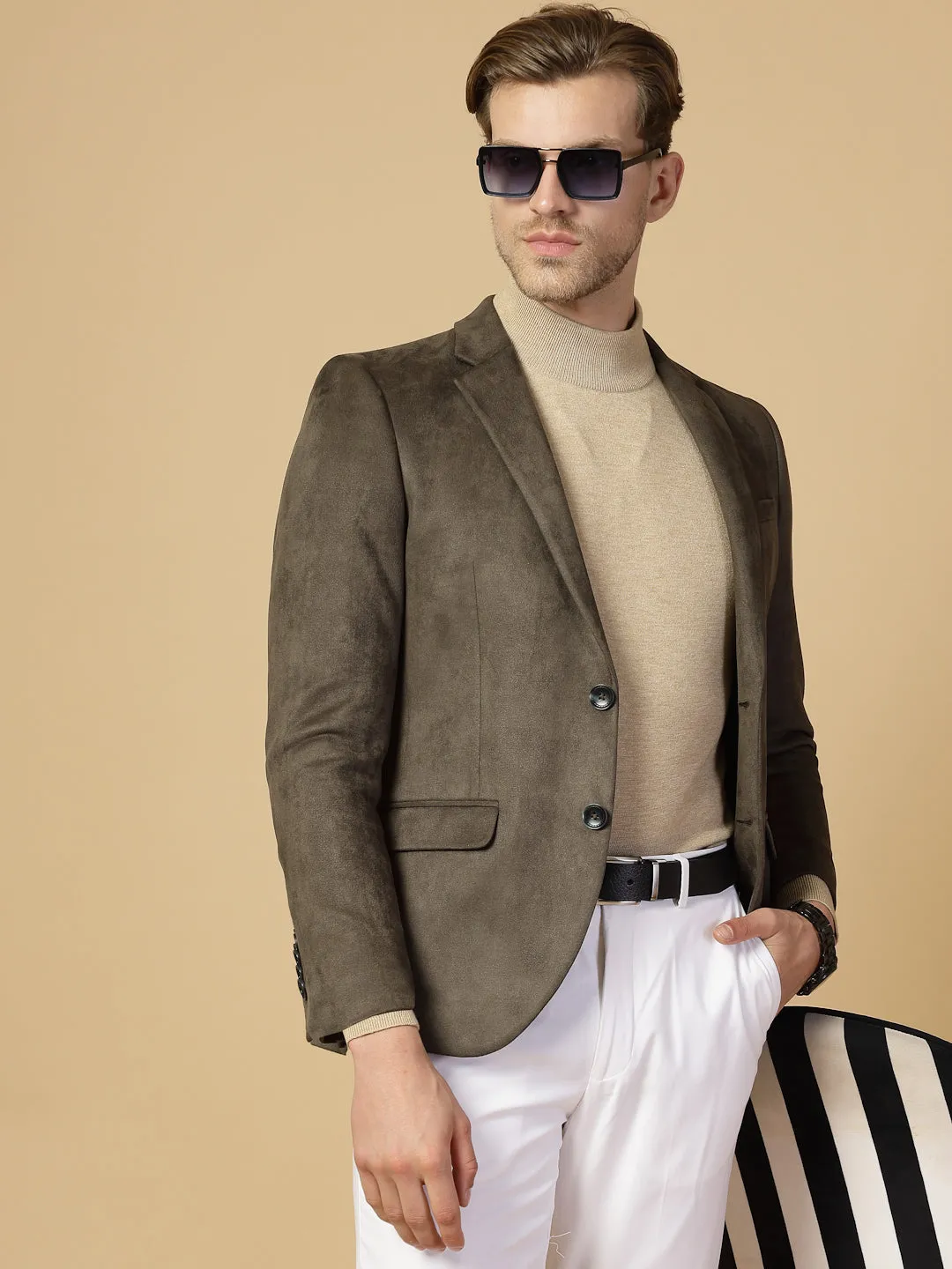 Olive Suede Jacket