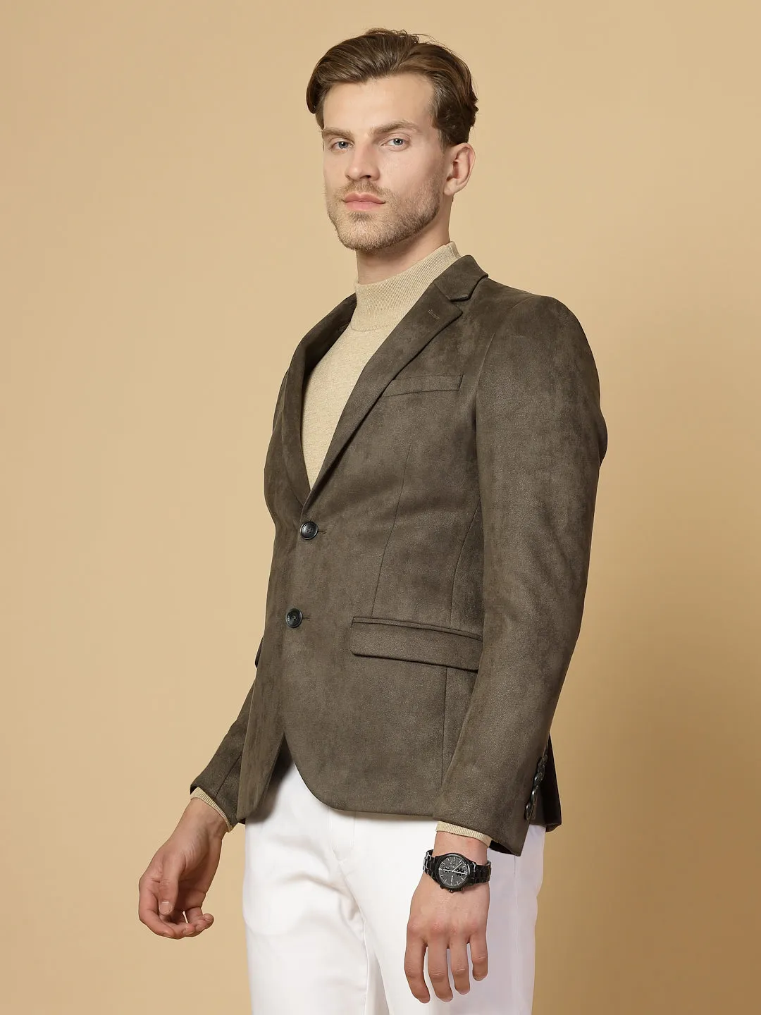 Olive Suede Jacket