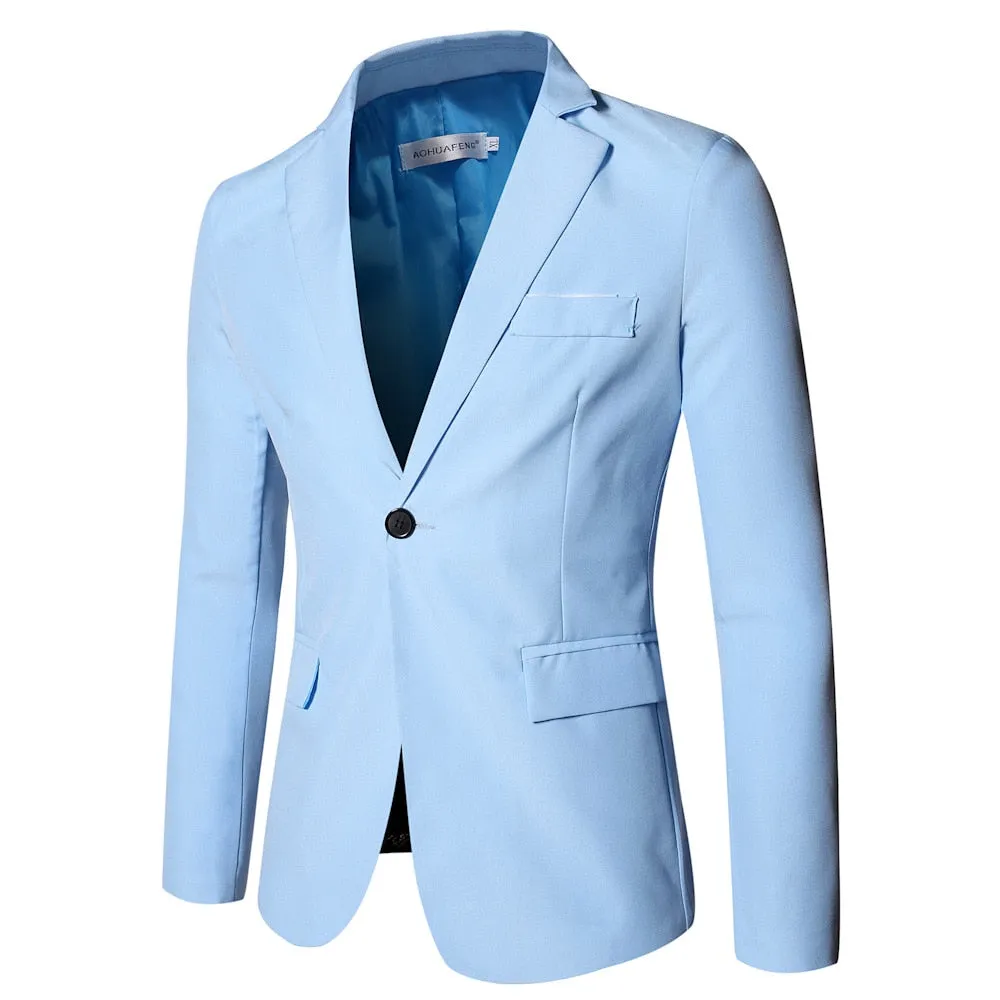 One-Button Blazer for Men