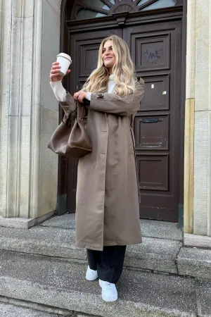 ONLLine Trenchcoat - Mørkebrun