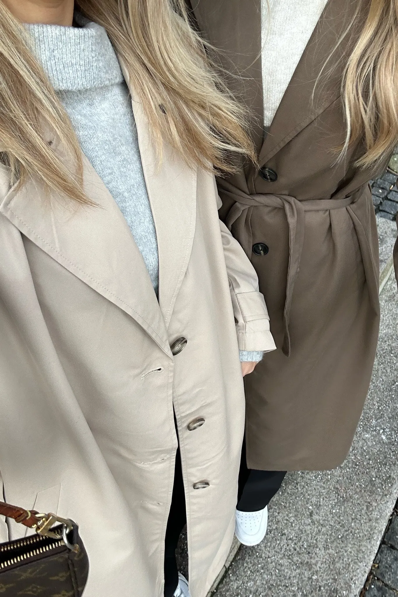 ONLLine Trenchcoat - Mørkebrun