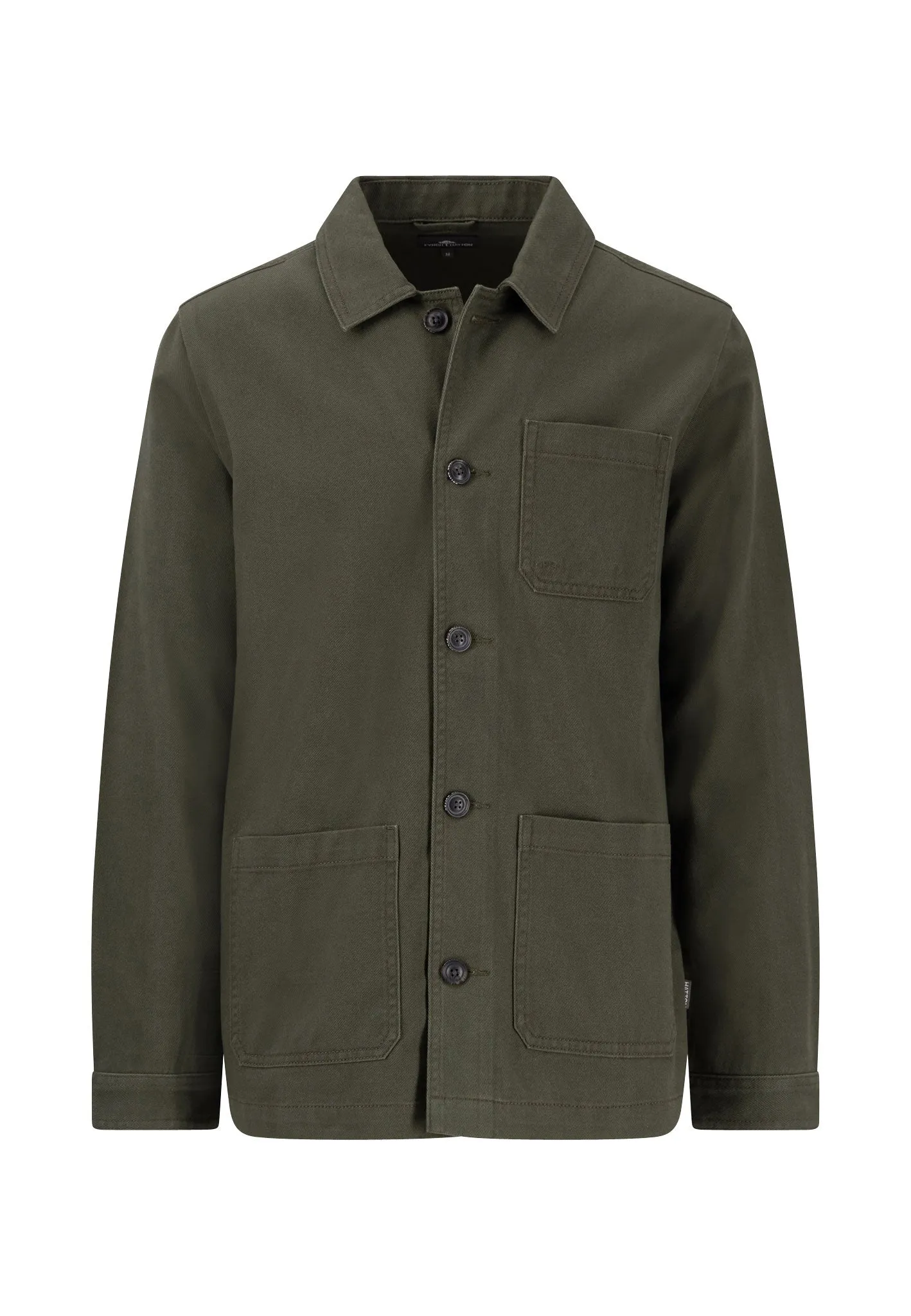 Overshirt aus Twill mit Kentkragen