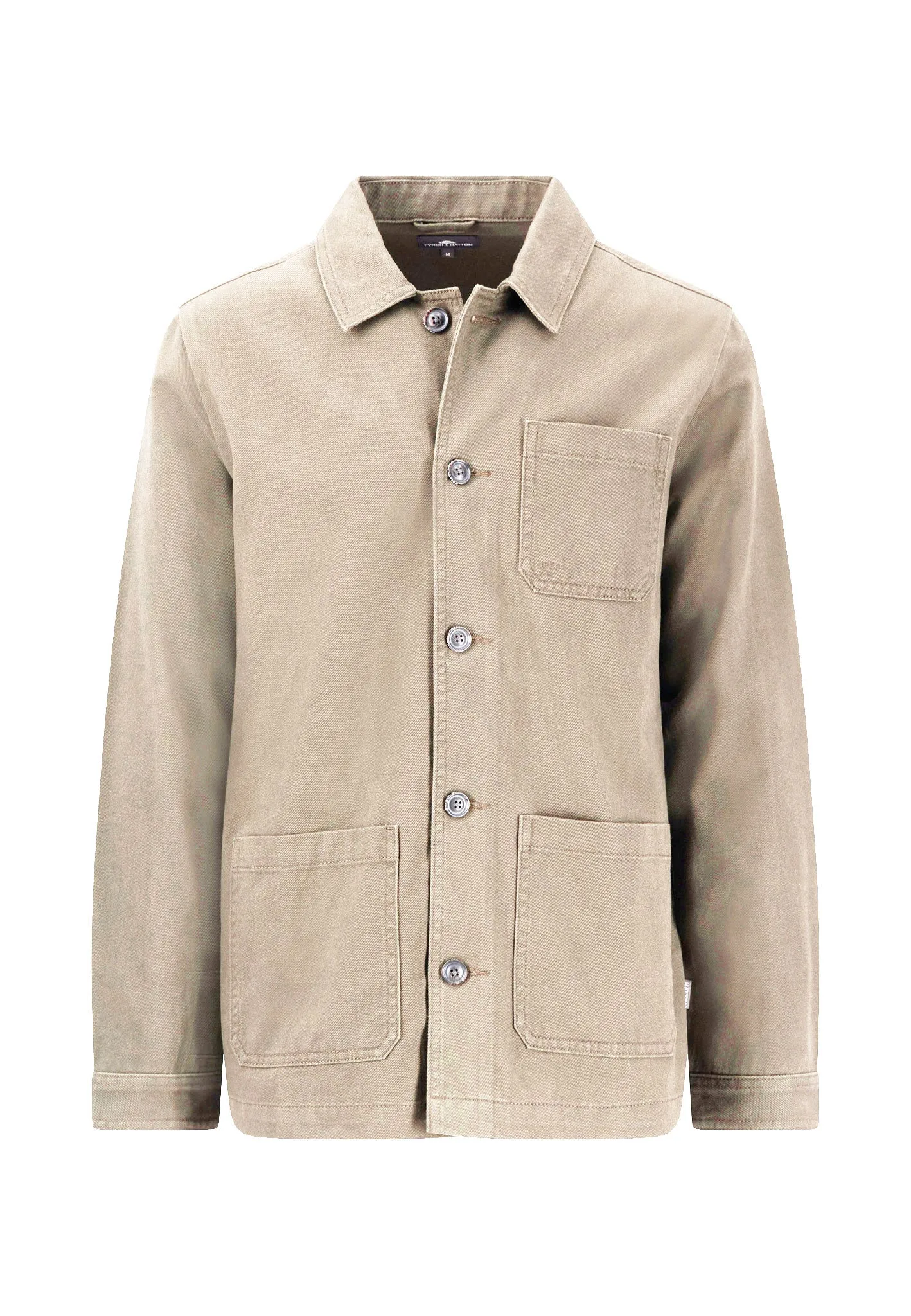 Overshirt aus Twill mit Kentkragen