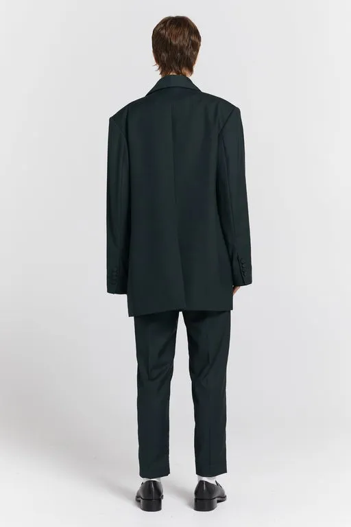 Oversized Dinner Jacket Dark Green