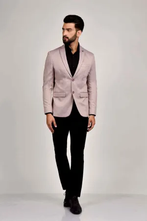 Peach Knit Blazer