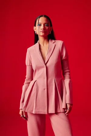 Pink Pep'lum  Pulse Blazer