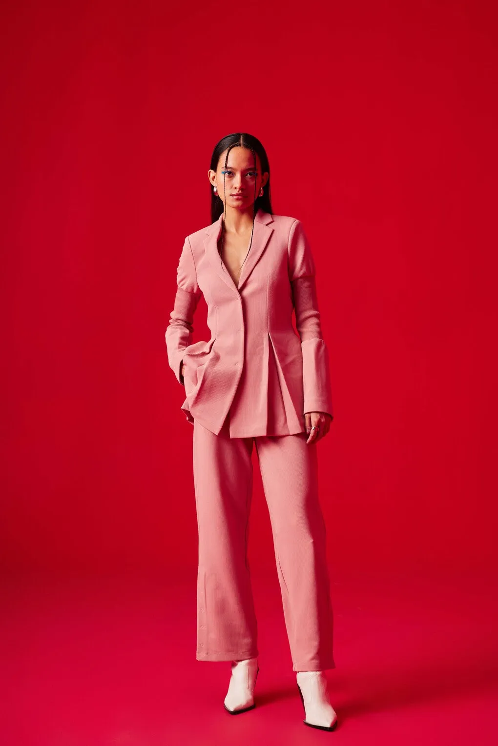 Pink Pep'lum  Pulse Blazer