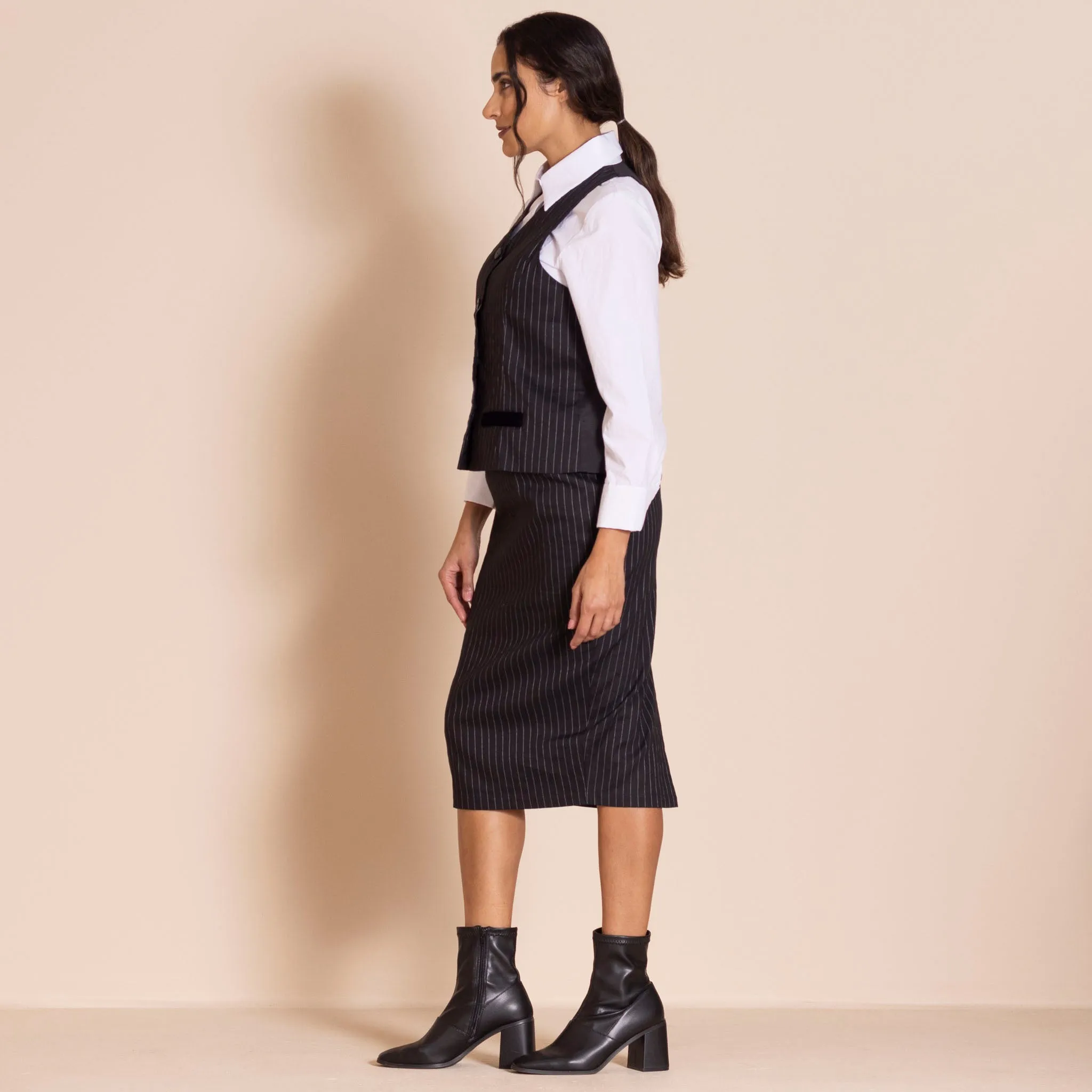 pinstripe waistcoat