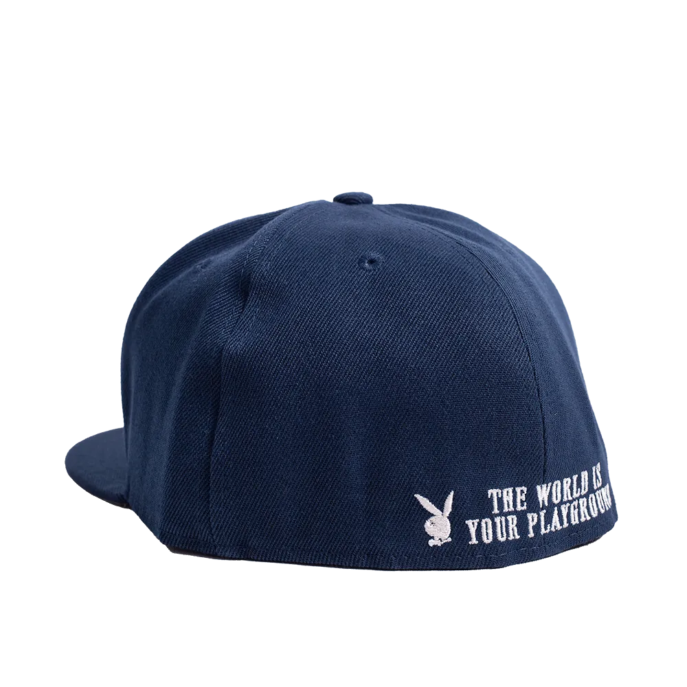 PLAYBOY THE WORLD IS YOUR PLAYGROUND FITTED HAT