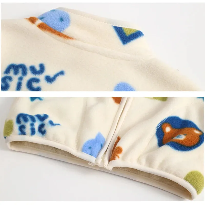 Playful Print Cozy Fleece