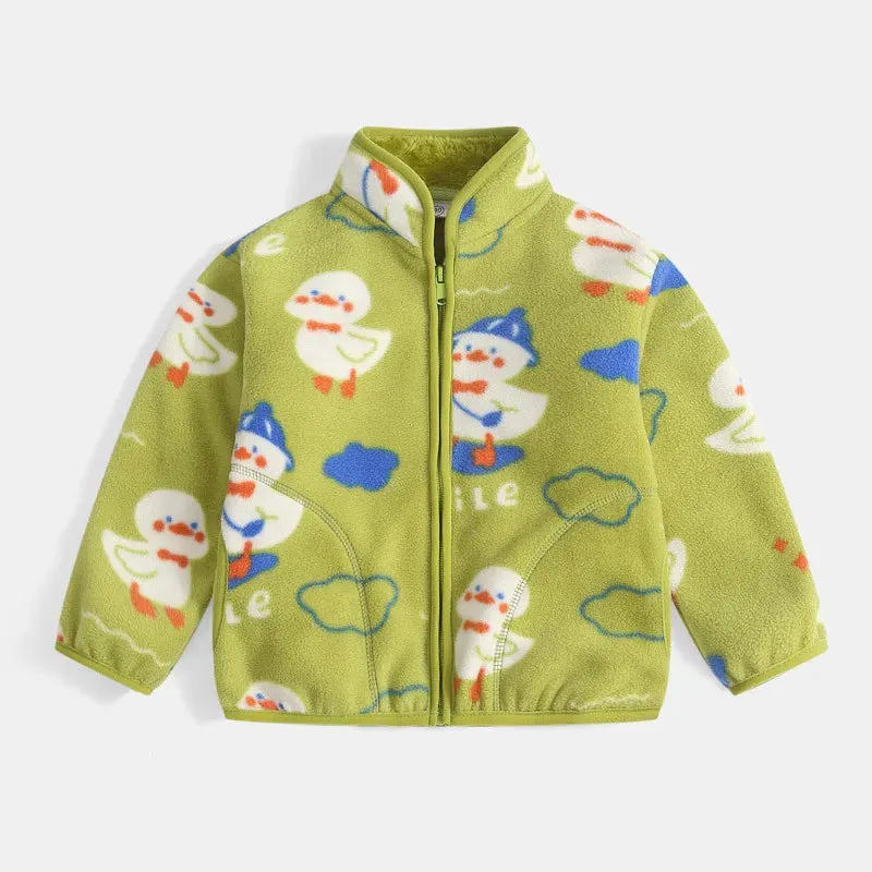 Playful Print Cozy Fleece
