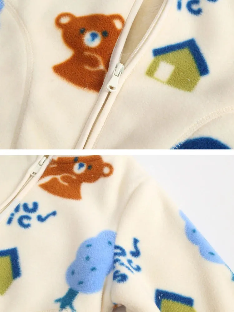 Playful Print Cozy Fleece
