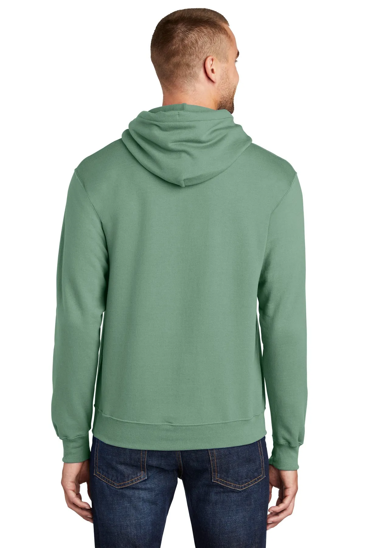 Port & Company Core Fleece Pullover Hooded Sweatshirt. PC78H Laurel Green