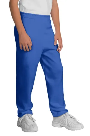 Port & Company Youth Core Fleece Sweatpant.  PC90YP Royal