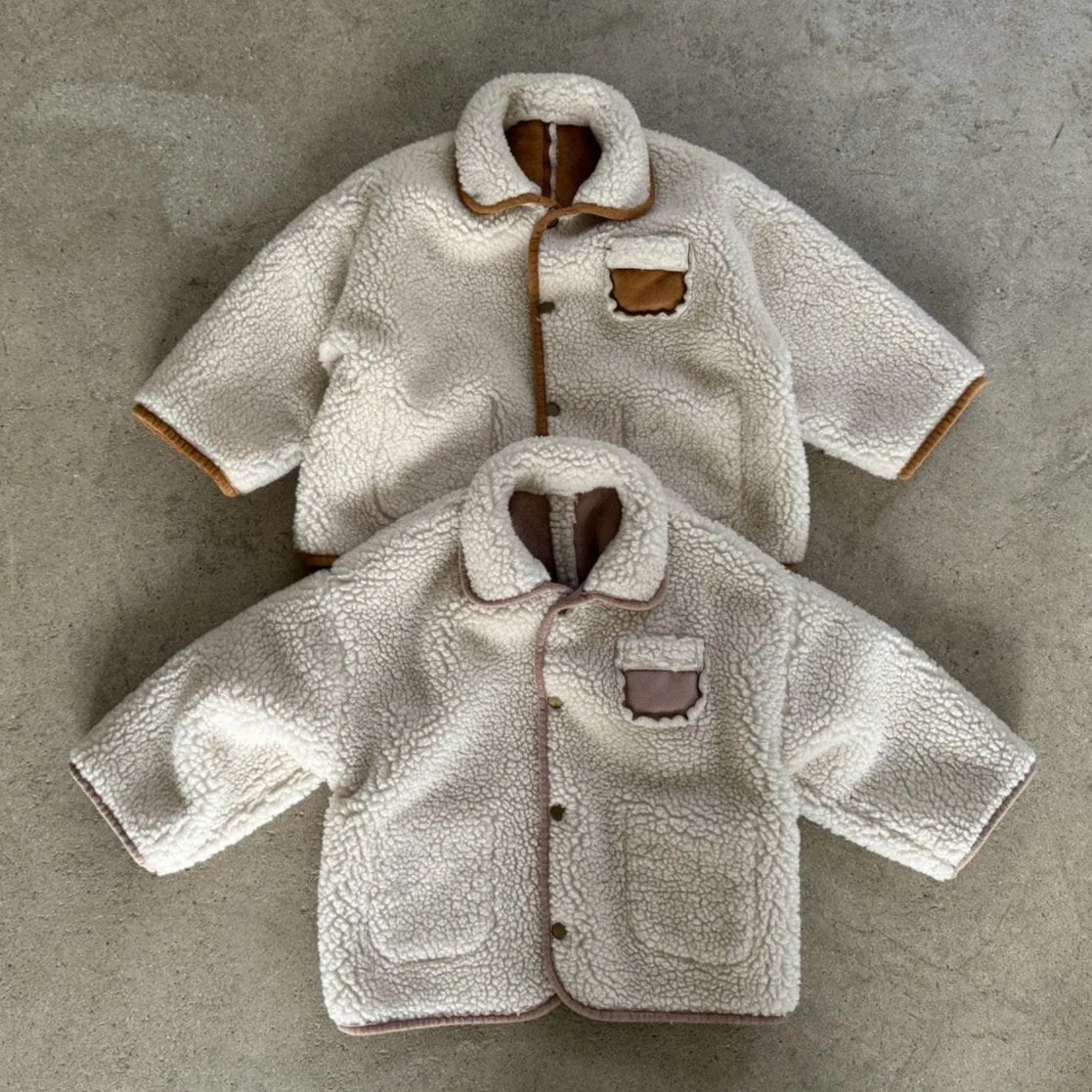 PRE-ORDER LA CAMEL REVERSIBLE COAT TEDDY/SUEDE