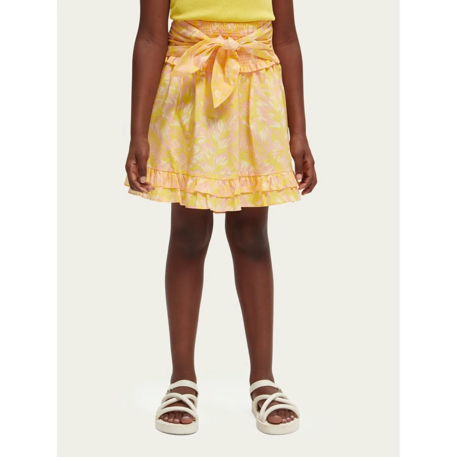 Printed Longer-Length Skirt