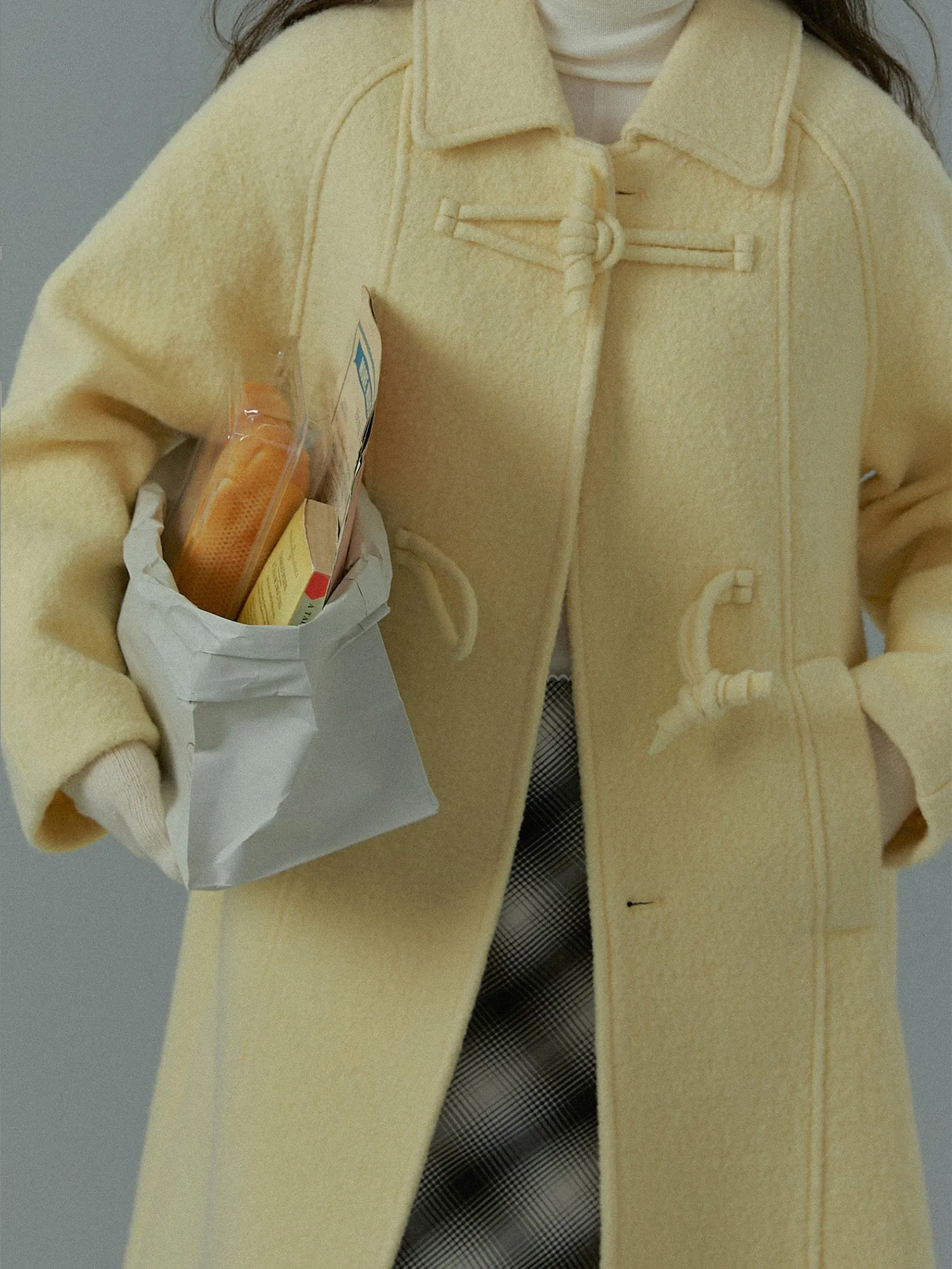Pure Wool Bouclé Coat