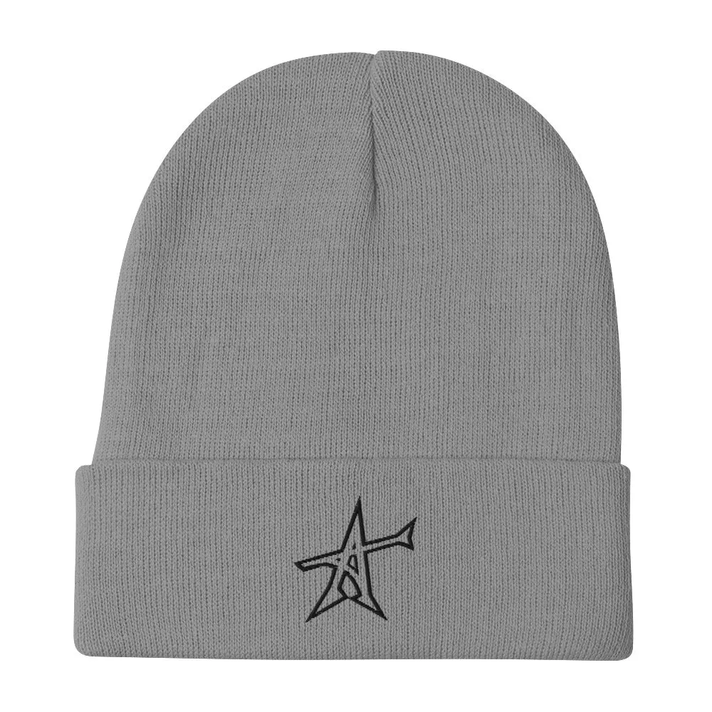 "ALL-IN" Otto Beanie (black print)