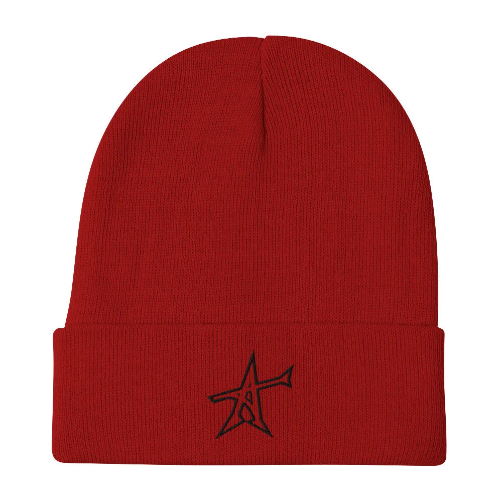 "ALL-IN" Otto Beanie (black print)