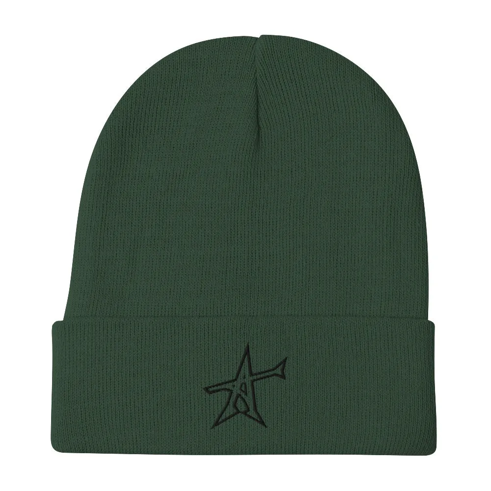 "ALL-IN" Otto Beanie (black print)