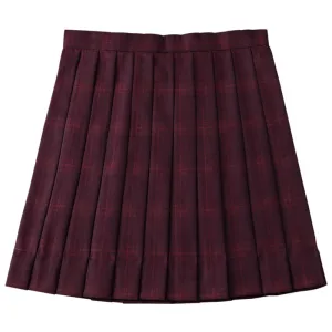 "JK WINE RED PLAID" SKIRT N082708