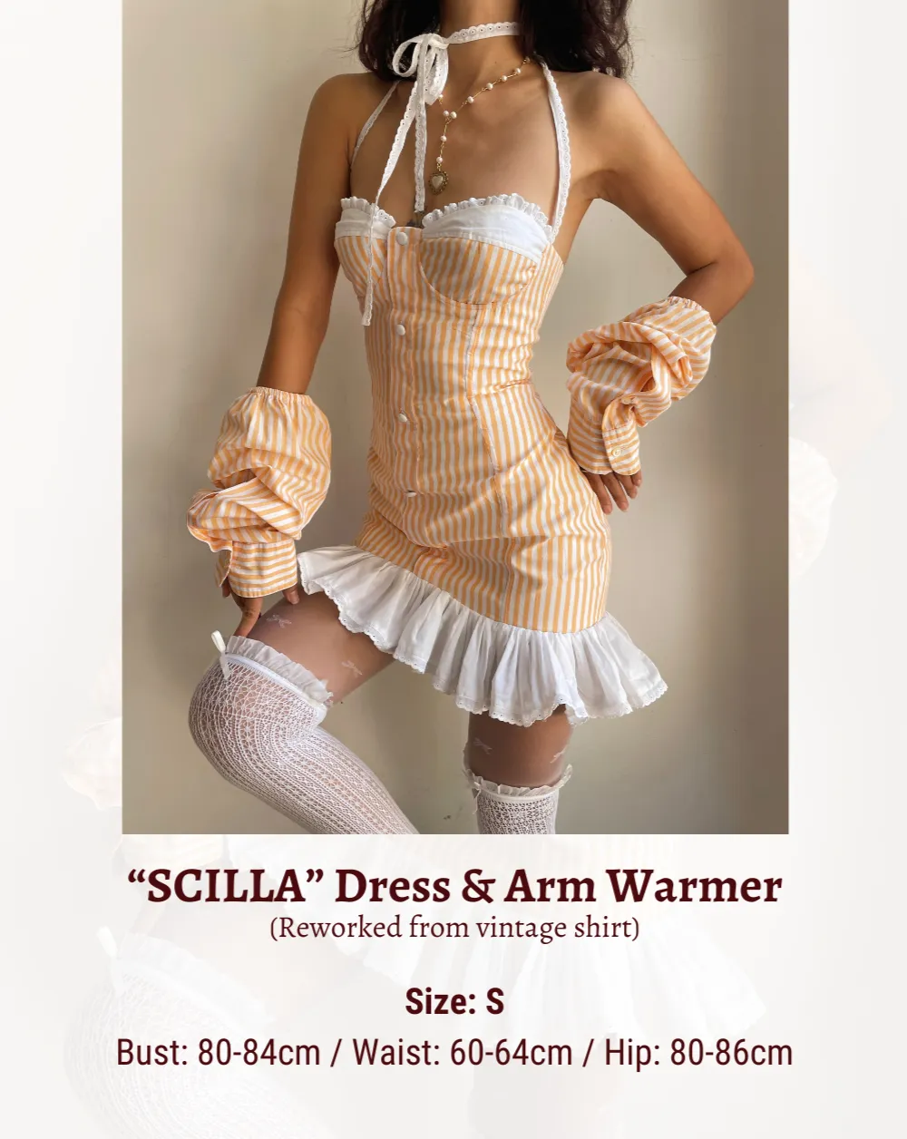 "SCILLA" DRESS & ARM WARMER