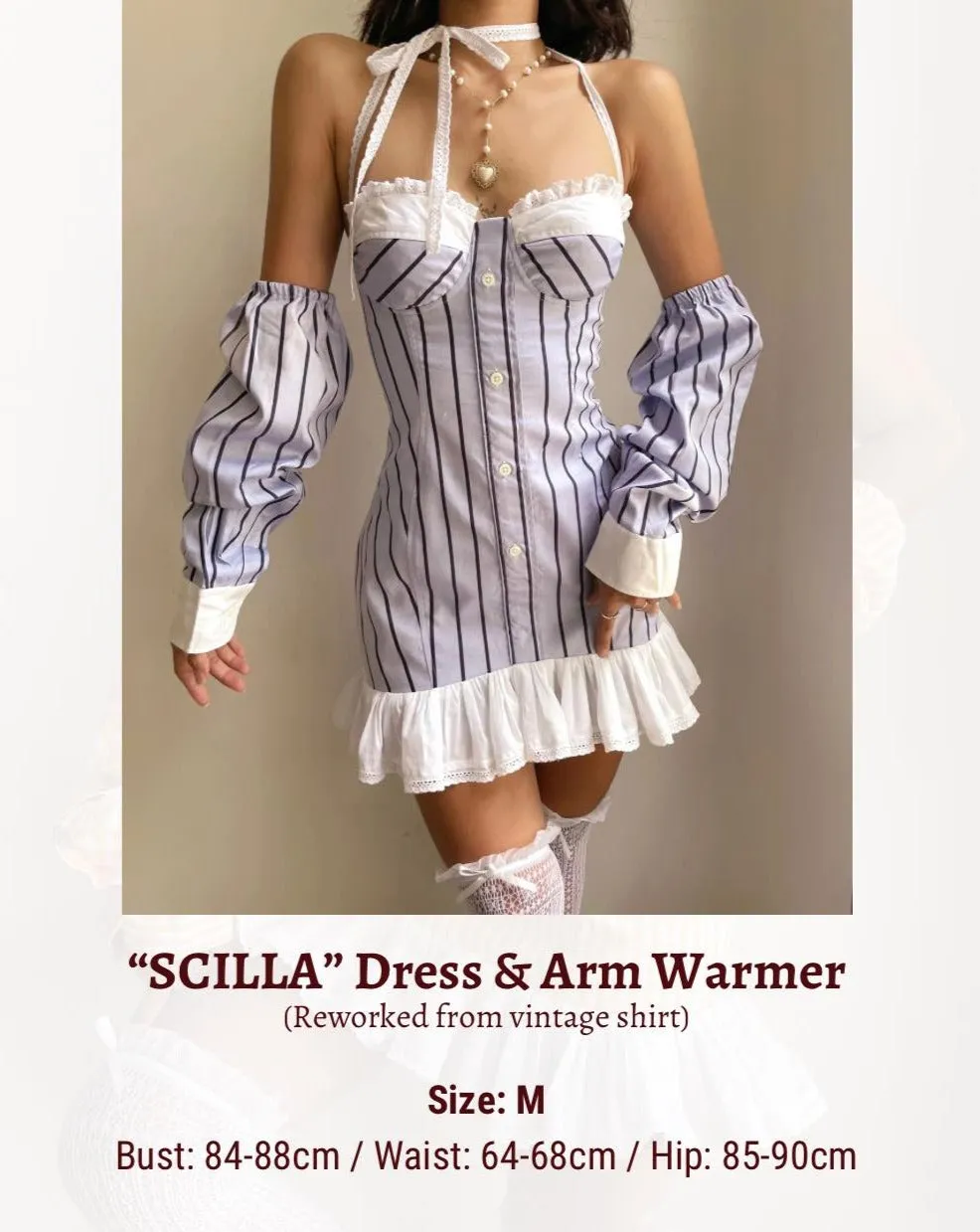 "SCILLA" DRESS & ARM WARMER