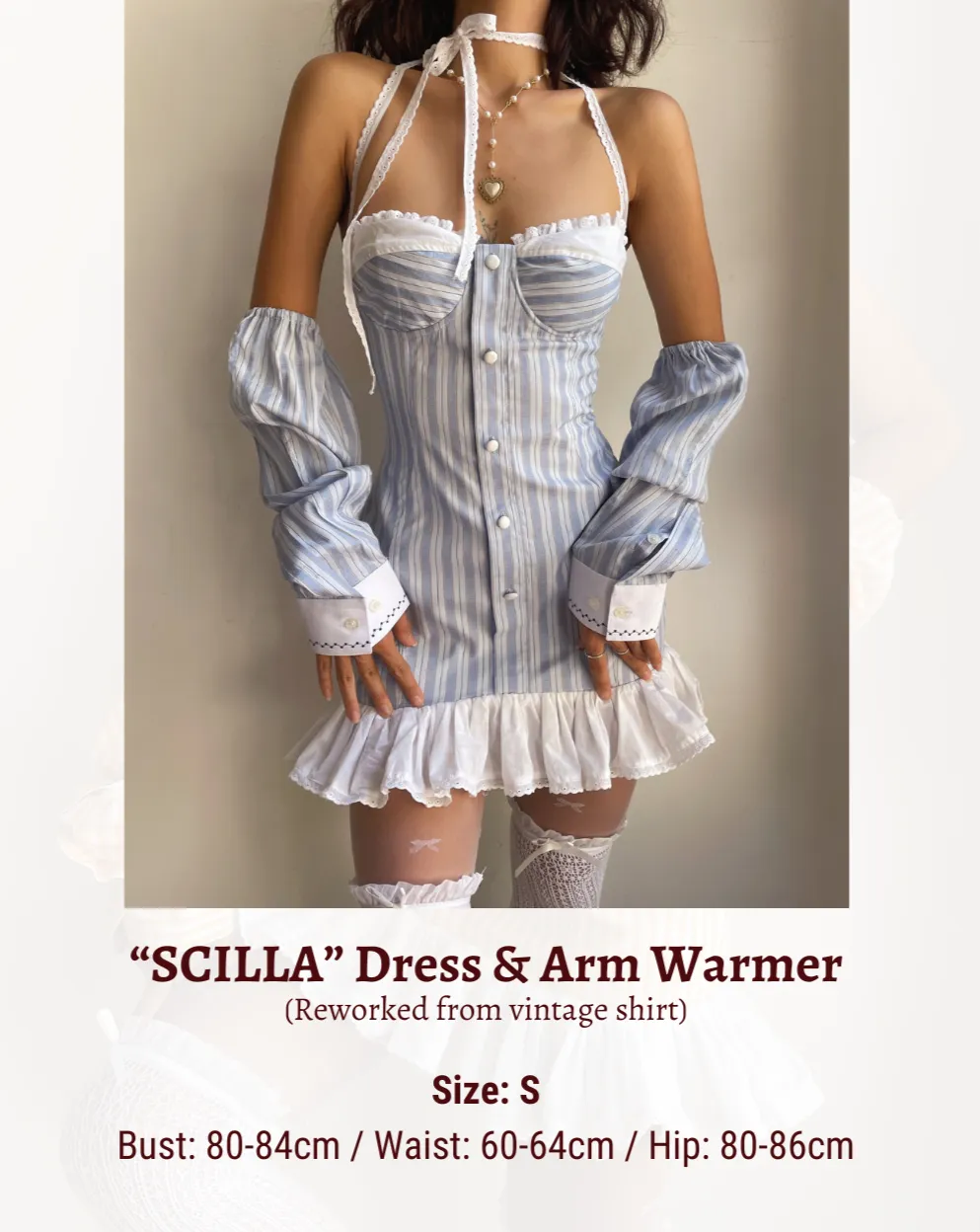 "SCILLA" DRESS & ARM WARMER
