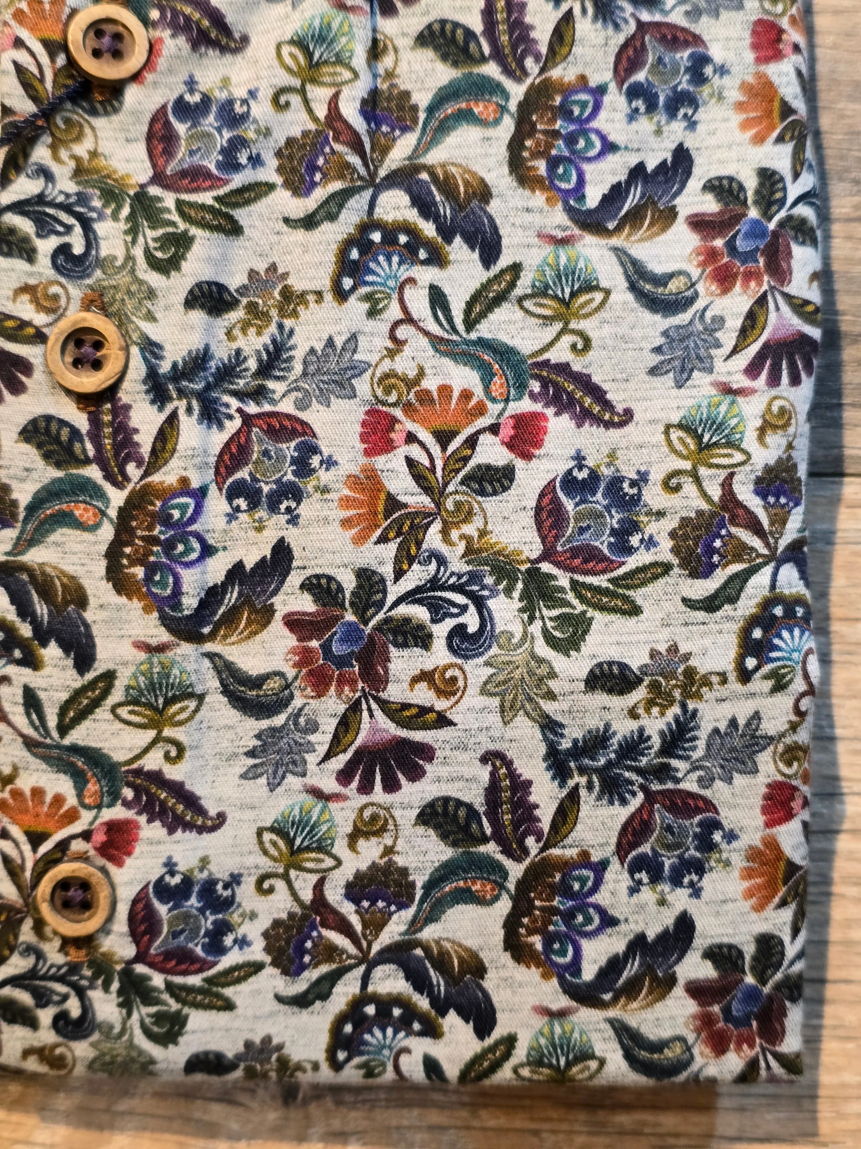 R2 - Amsterdam Winter Floral Poplin Cotton Shirt