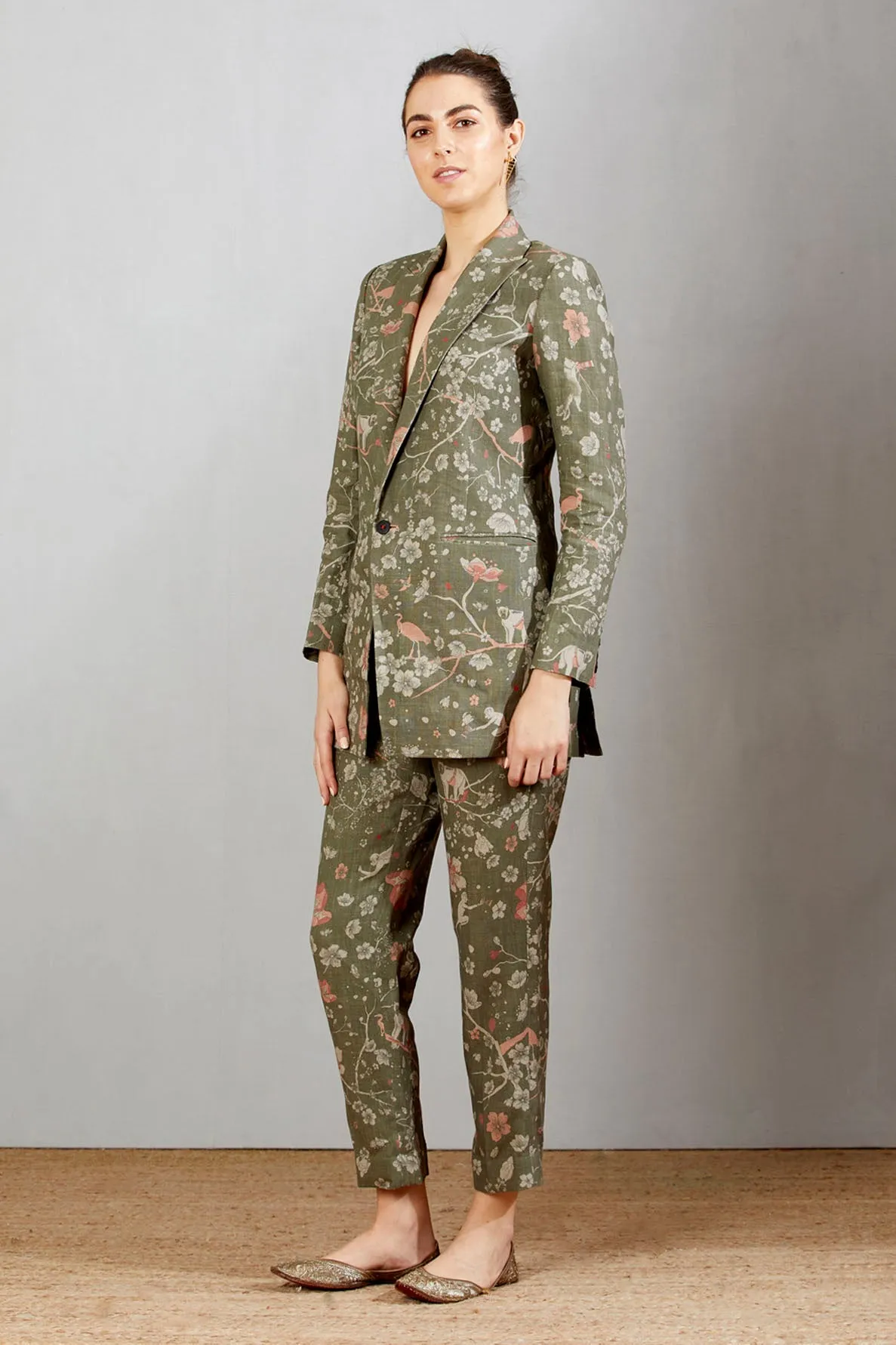 Rana Blazer Linen Grey