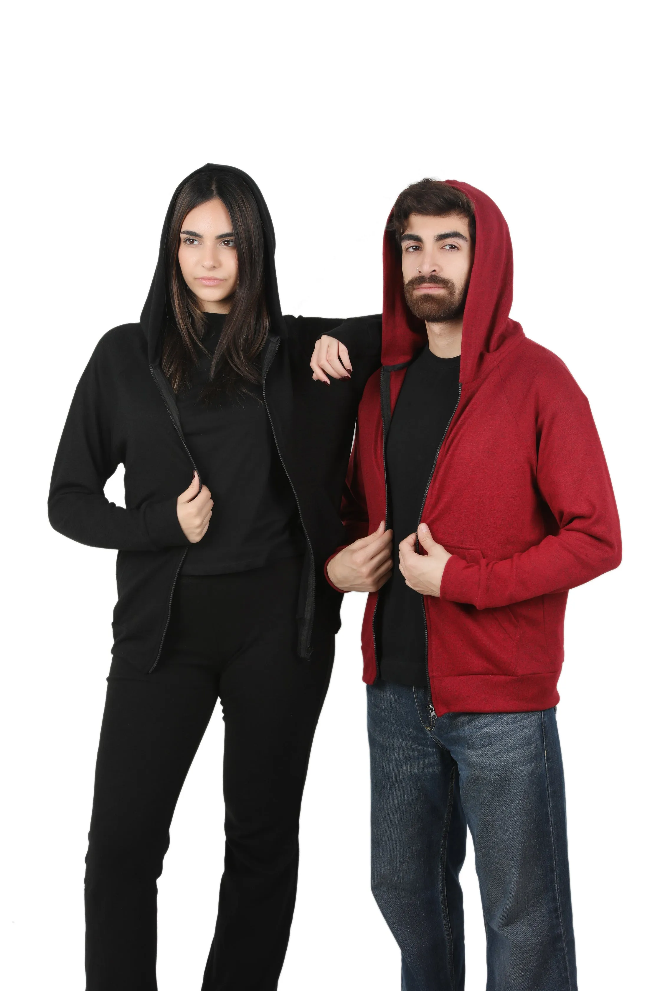 Red Hoodie Zipper