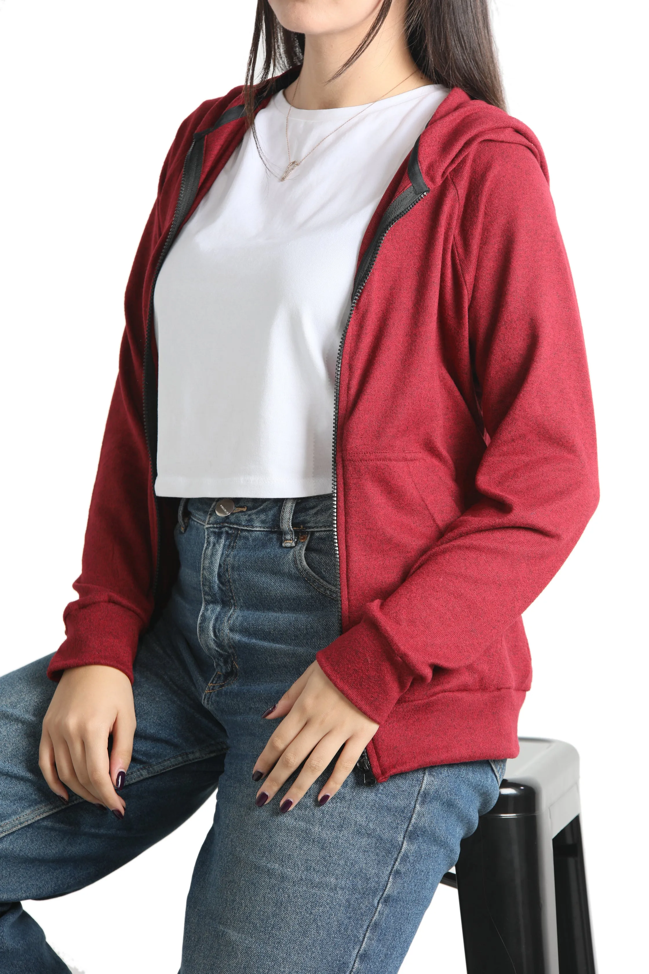 Red Hoodie Zipper