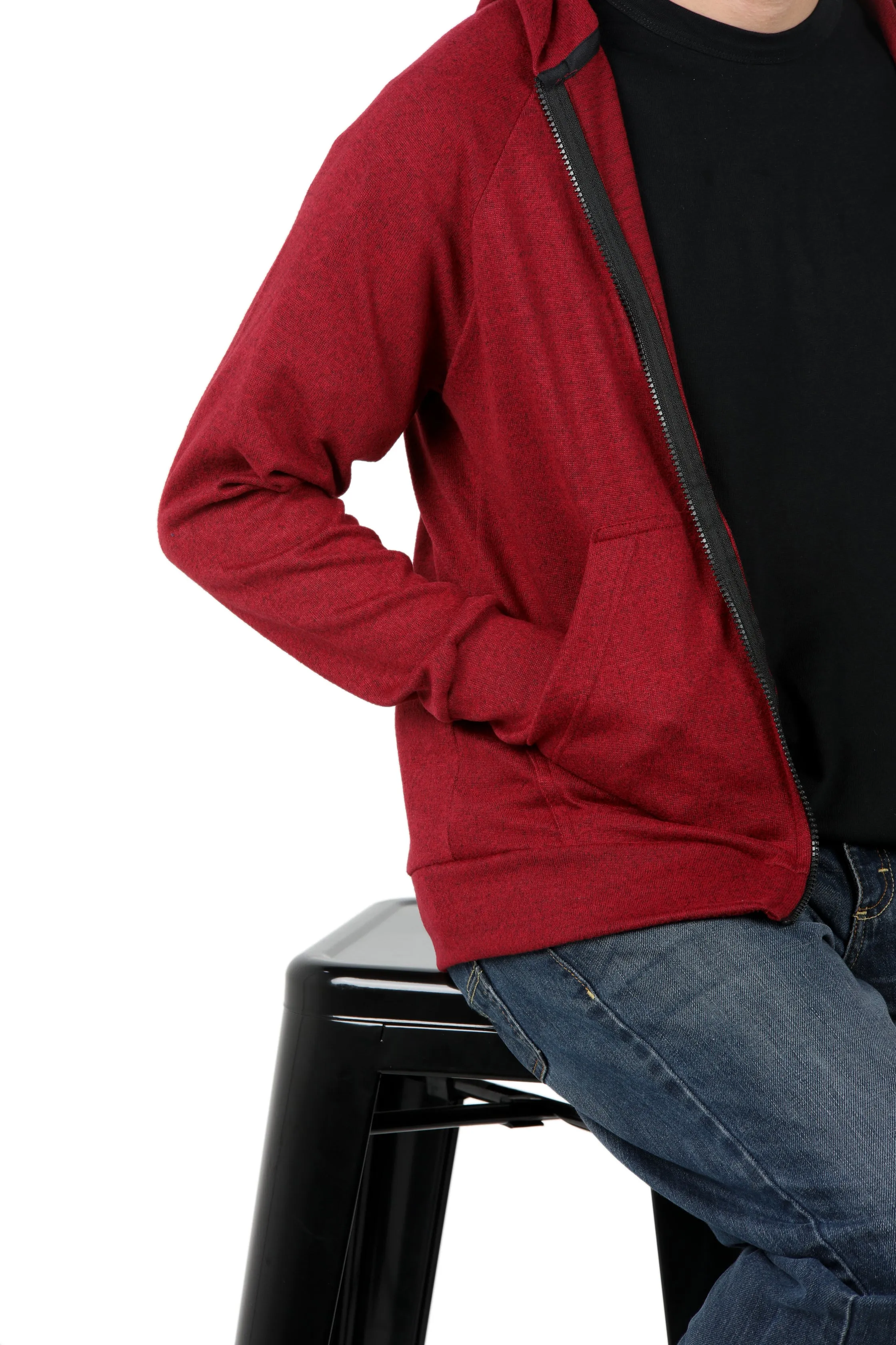 Red Hoodie Zipper