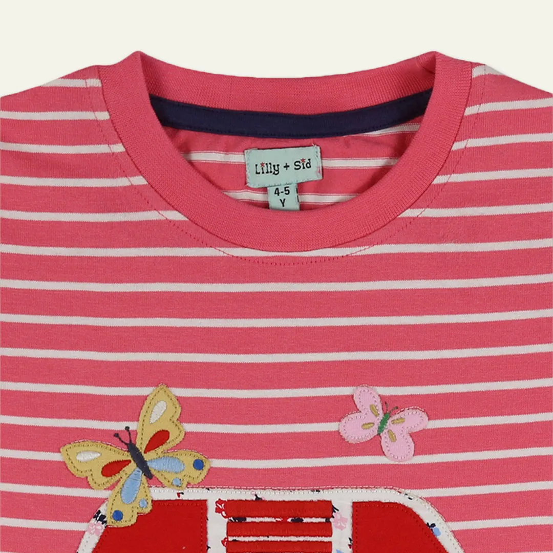 Red Stripe Print T-Shirt