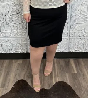 Reg/Curvy Pencil Skirt with Back Slit