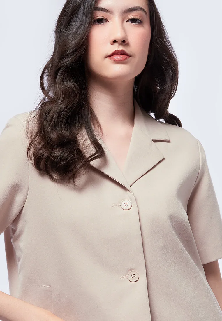 Relaxed Short Sleeve Blazer