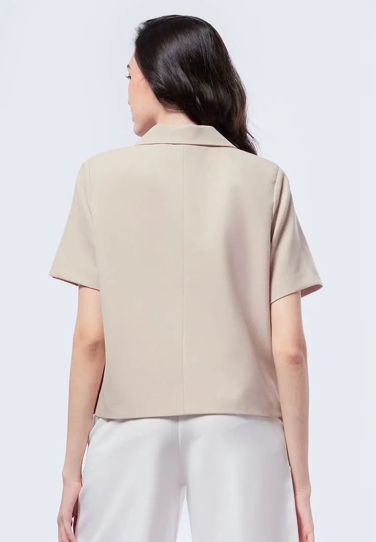 Relaxed Short Sleeve Blazer