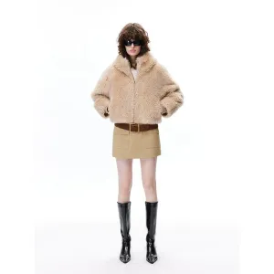 Retro Suede Mini Skirt