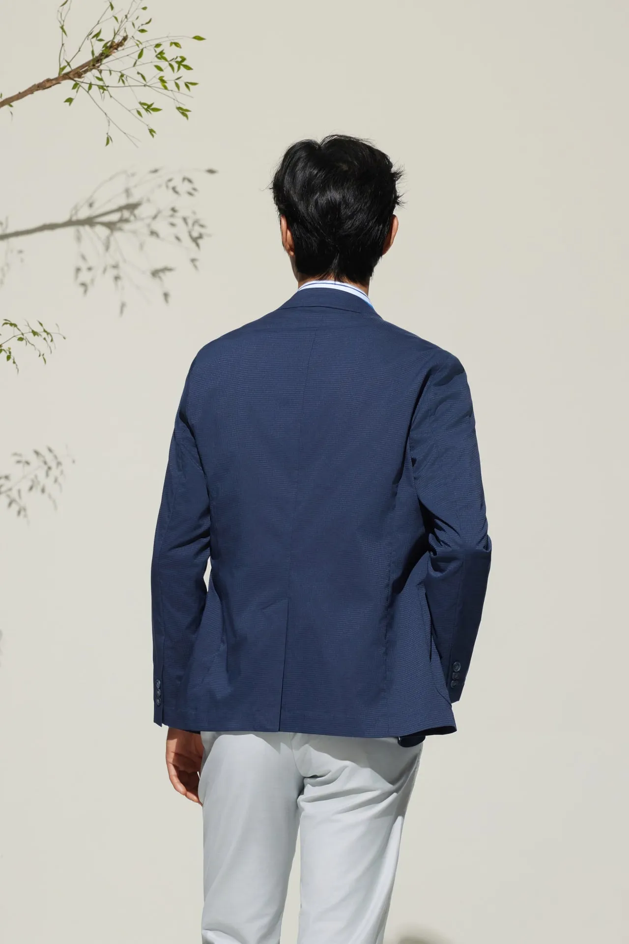 Ribstop Relax Fit Casual Blazer