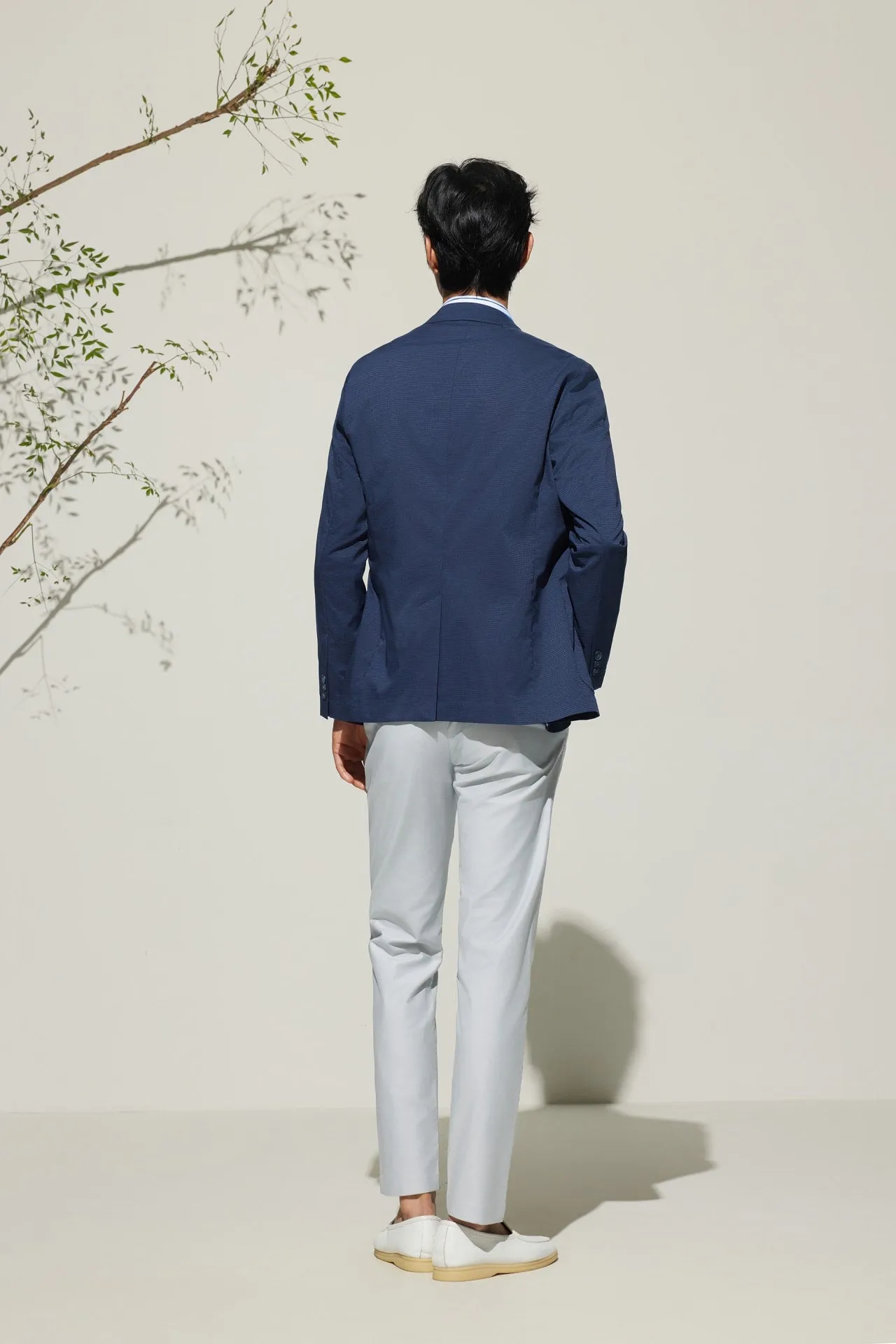 Ribstop Relax Fit Casual Blazer