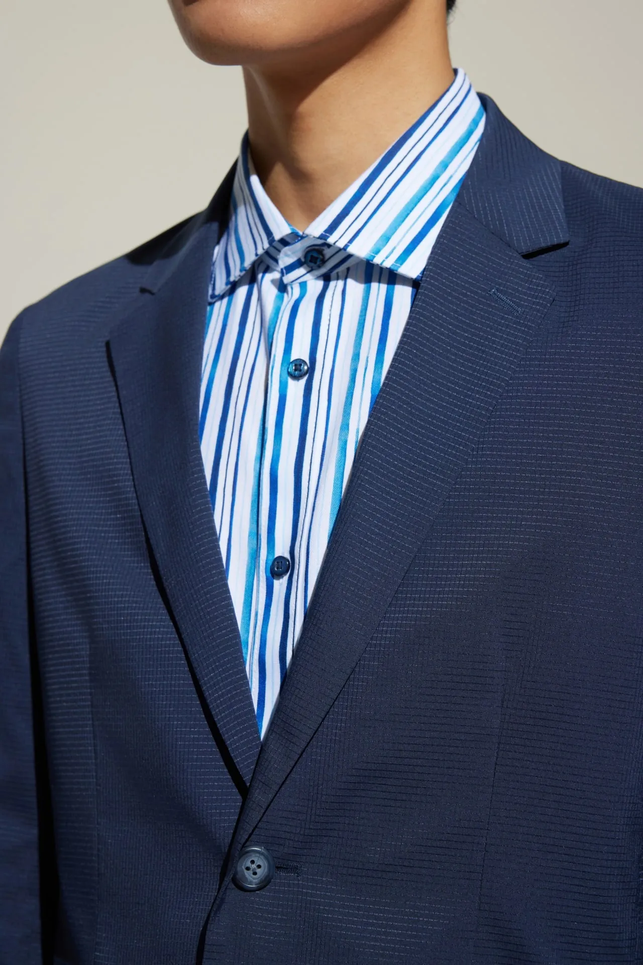 Ribstop Relax Fit Casual Blazer