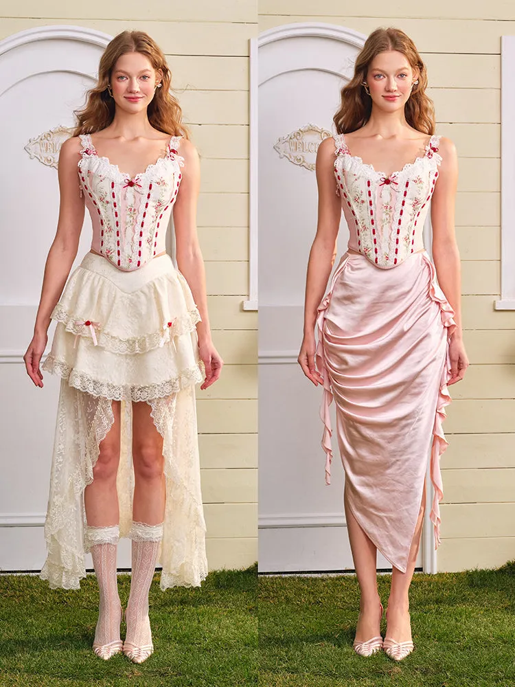 Rococo Rose Corset Top