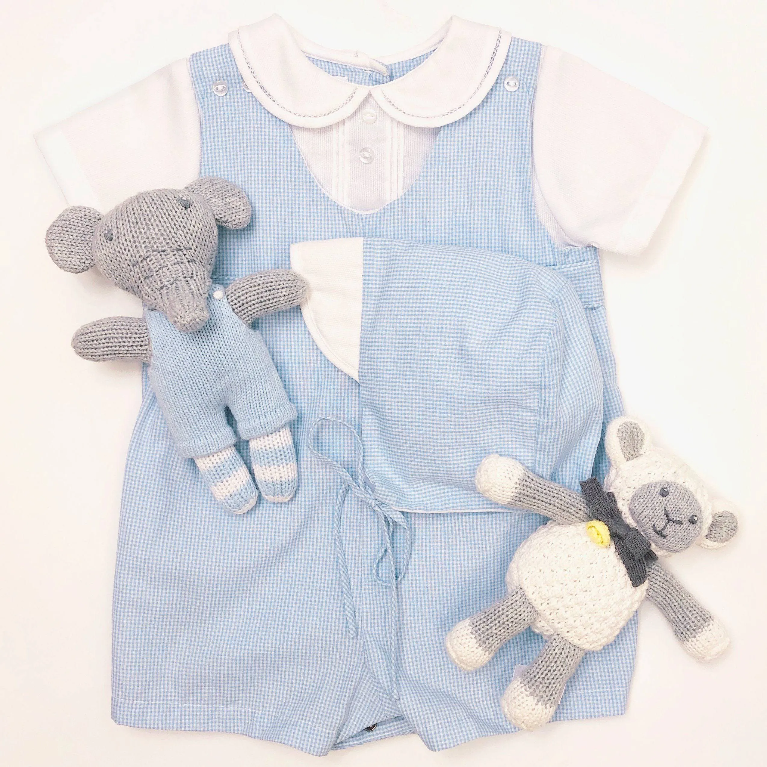 ROMPER WITH SIDE TABS SET