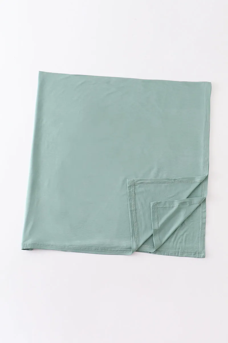 Sage baby bamboo swaddle blanket