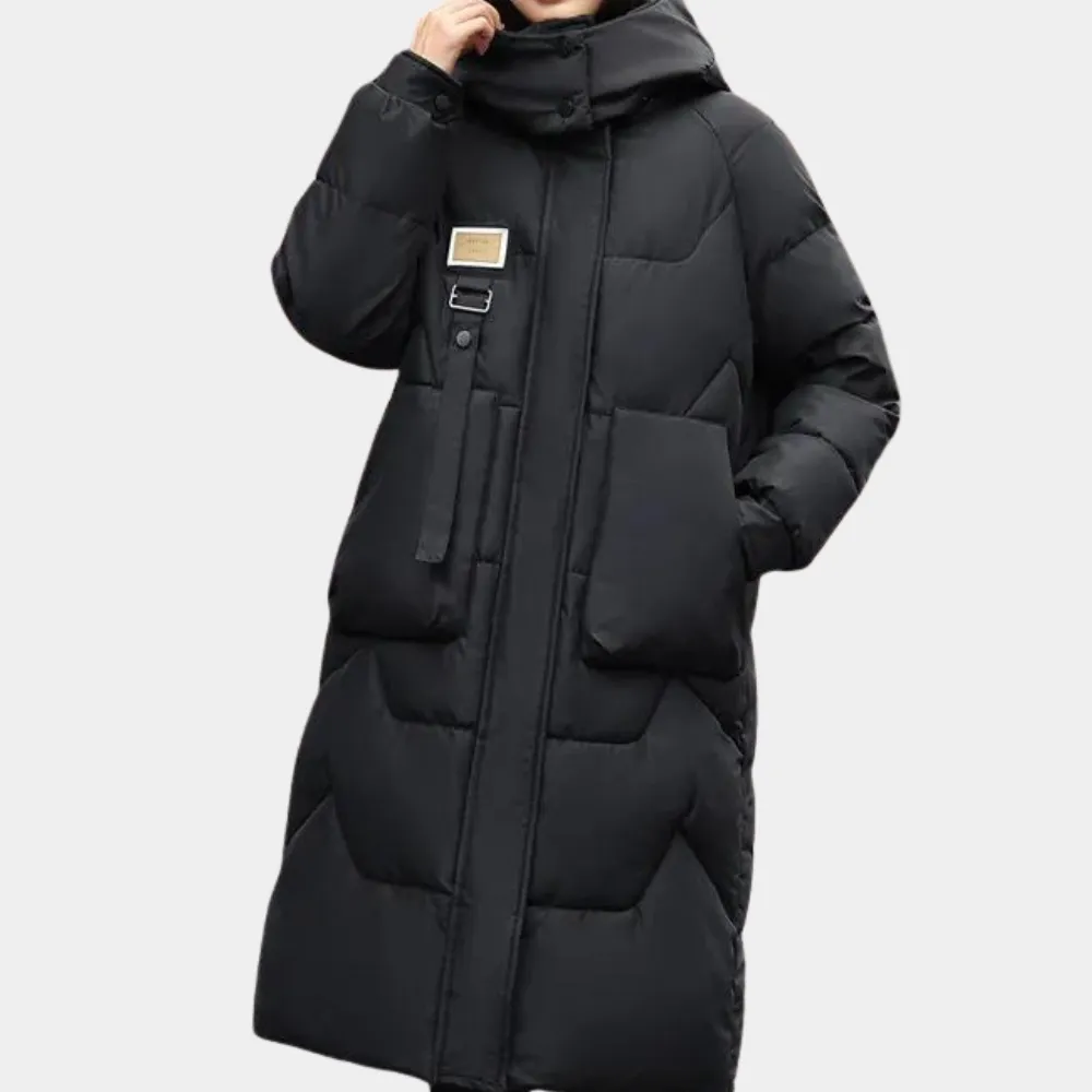 Samantha - luxurious padded women's jacket with cozy hood