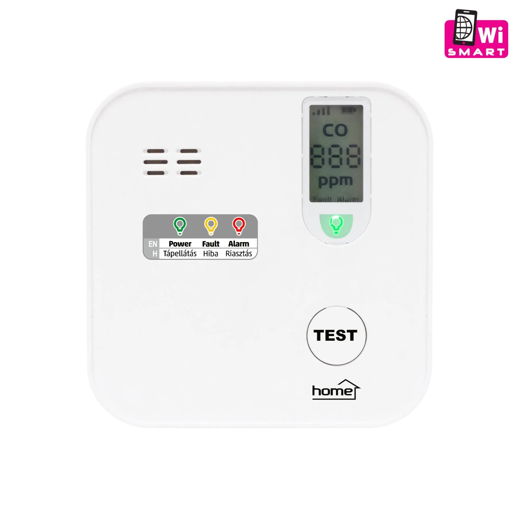 Senzor de CO Smart Tuya WiFi cu LCD și Baterii, CO10SMART – Siguranță și Control Inteligent