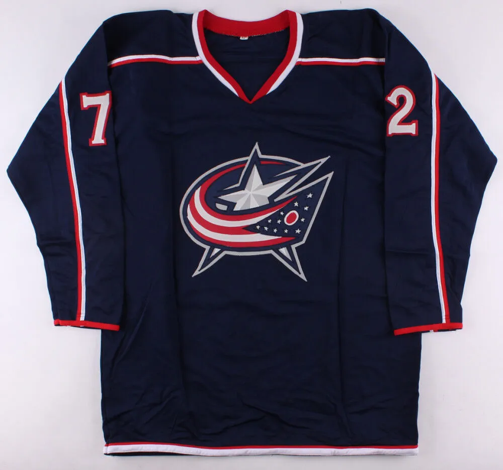 Sergei Bobrovsky Signed Blue Jackets Jersey (Beckett) Columbus All Star Goalie