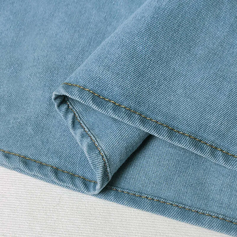 Short Jacket With Casual Bubble Sleeves Button And Drawstring