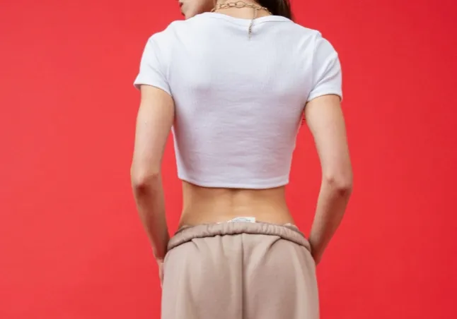 Short Sleeve V Neck Ribbed Top